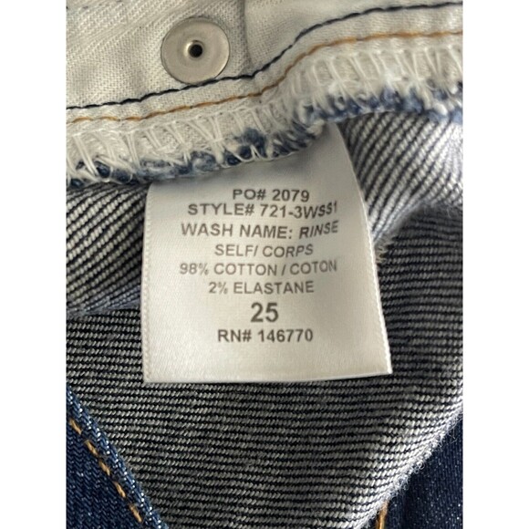 Re/Done Jeans Womens Size 25 Originals Denim Straight Skinny Raw Hem USA - Picture 9 of 12